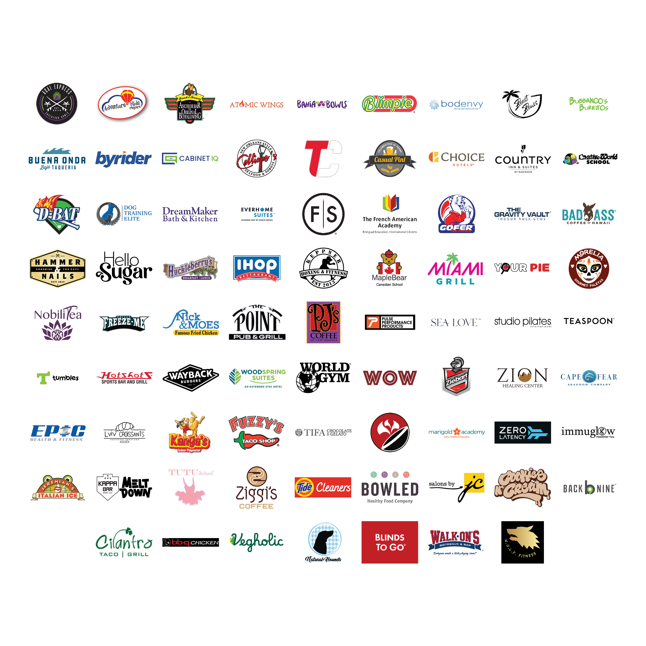 Our National Tenants Logos
